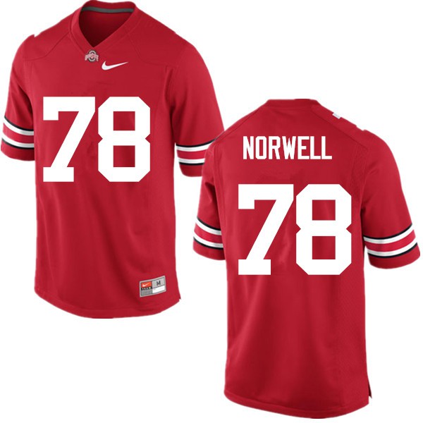 Ohio State Buckeyes #78 Andrew Norwell Men University Jersey Red